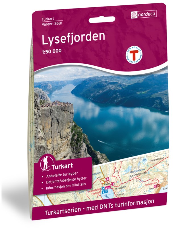 Turkart Lysefjorden 1:50 000 Variant 20 - 1