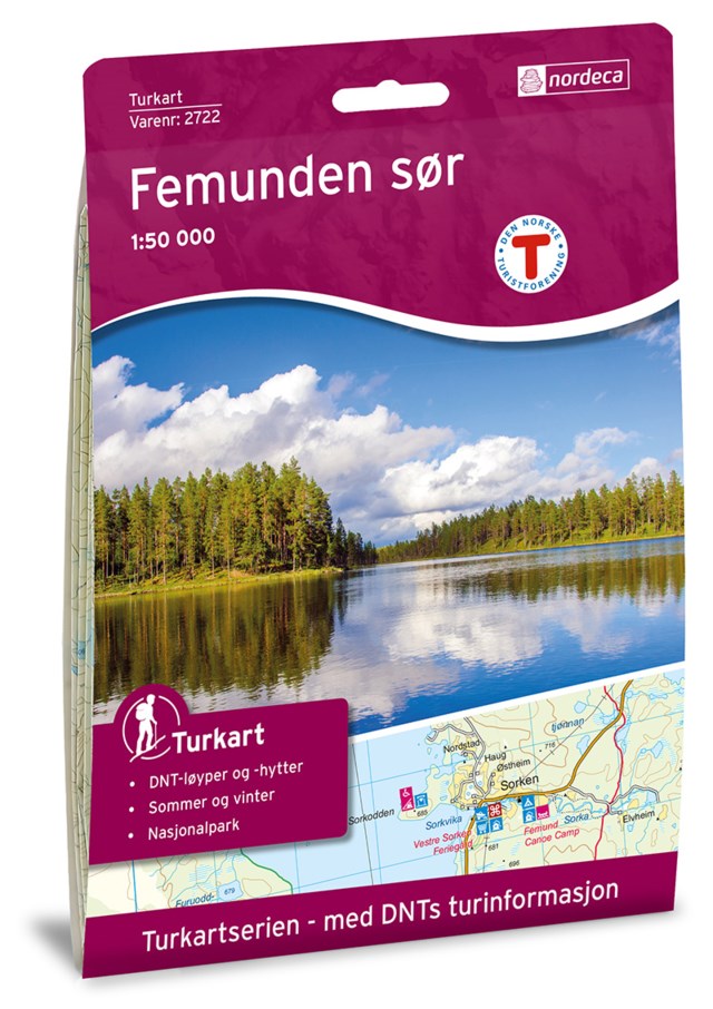 Turkart Femunden sør 1:50 000 Variant 24 - 1