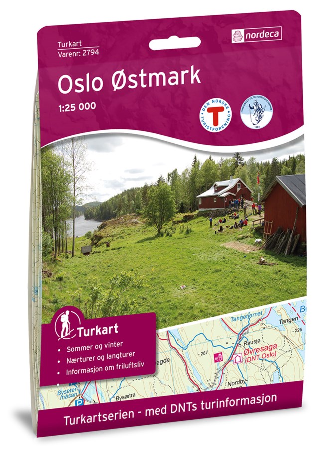 Turkart Oslo østmark 1:25 000 Variant 25 - 1