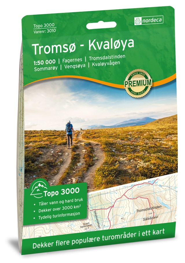 Turkart Tromsø-kvaløya 1:50 000 Variant 28 - 1