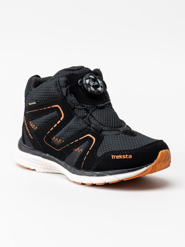 Treksta Oxxy Mid Boa GoreTex barn Black/ Orange - 1