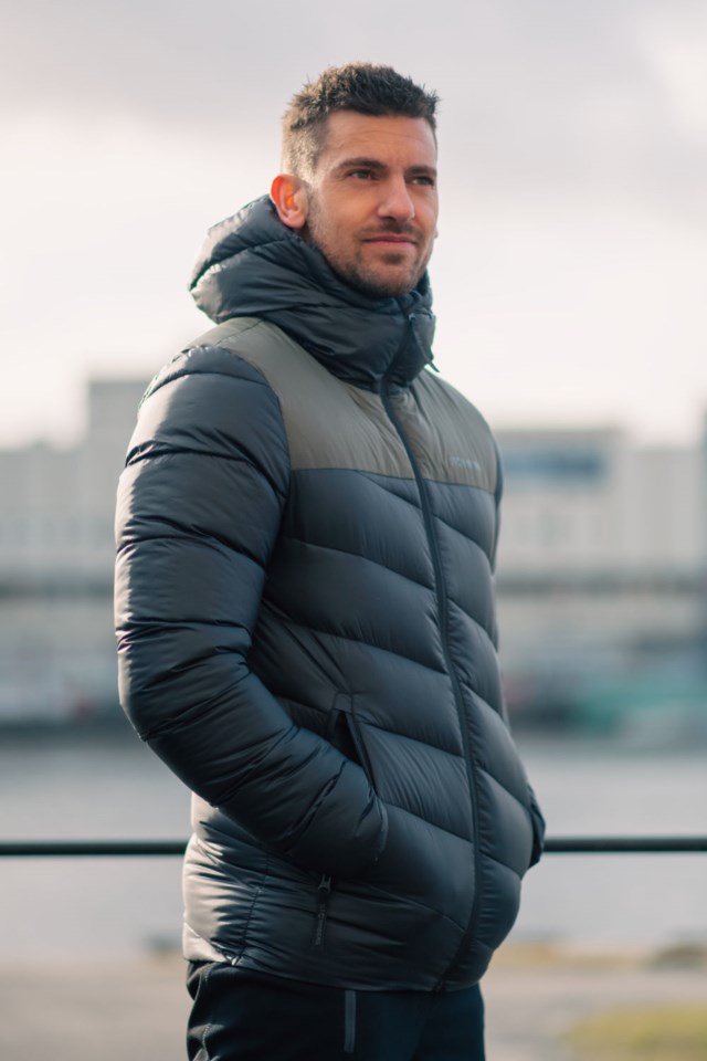 Nordkapp tofarget dunjakke Black|Green Herre - 1