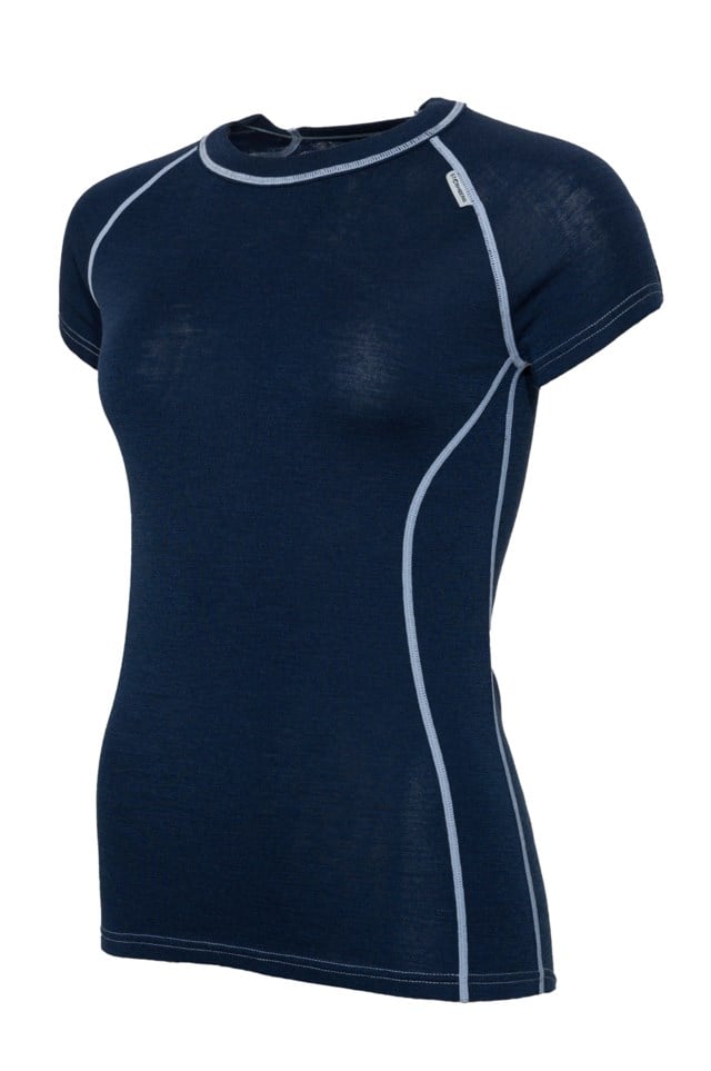 Ullensvang ull t-skjorte Blue Dame - 1