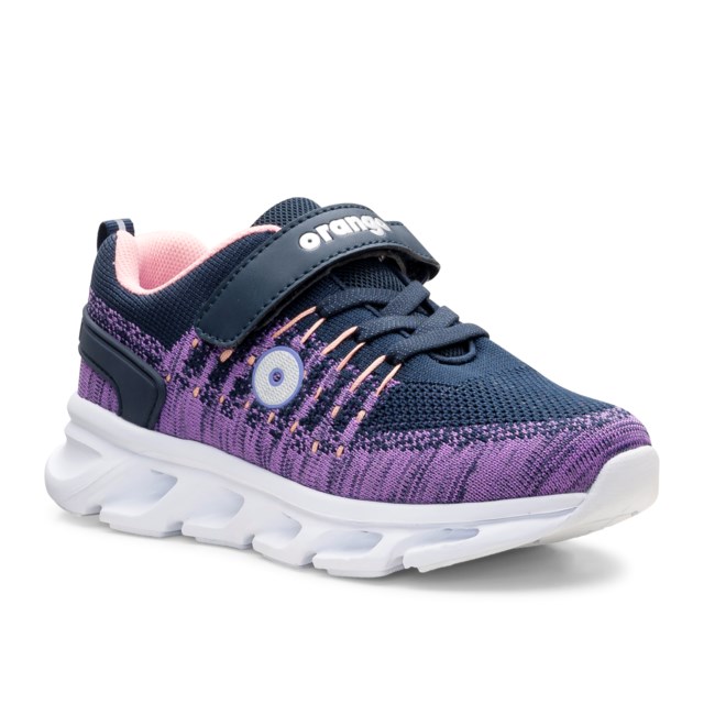 Rabben Blinkesko barn Navy/ Purple - 1