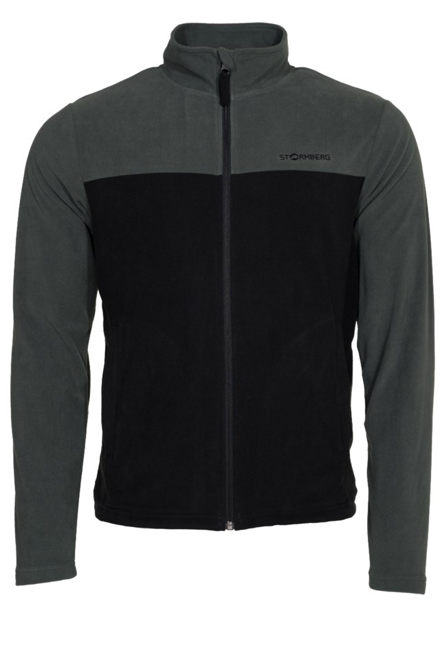 Lindefjell fleecejakke Urban Chic/ Jet Black - 1