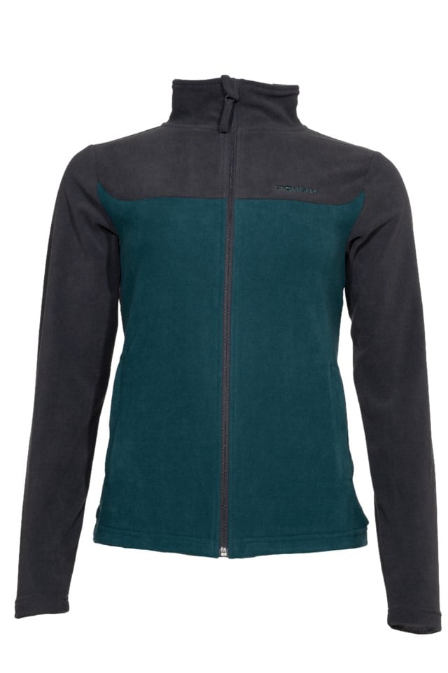 Lindefjell fleecejakke Grey|Green Dame - 1