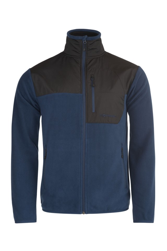 Visbretinden fleecejakke Dress Blues/ Jet Black - 1