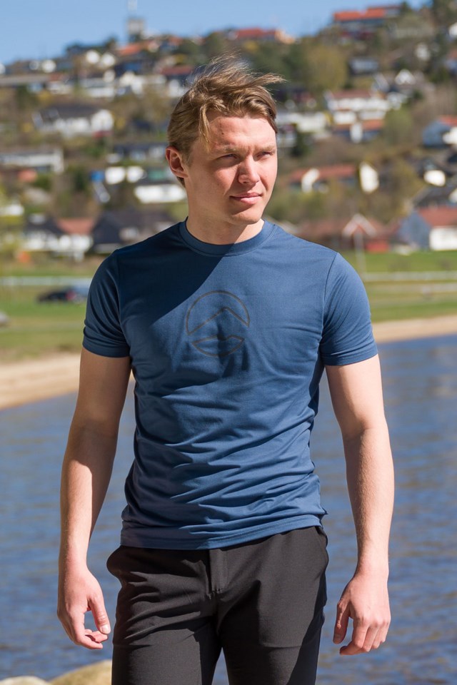 Flaamsdalen t-skjorte Dark Denim - 1