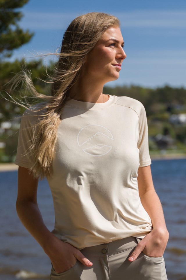 Flaamsdalen stretch t-skjorte Sandshell - 1