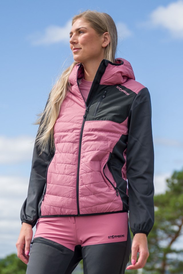 Brenibba hybrid softshelljakke Heather Rose - 1