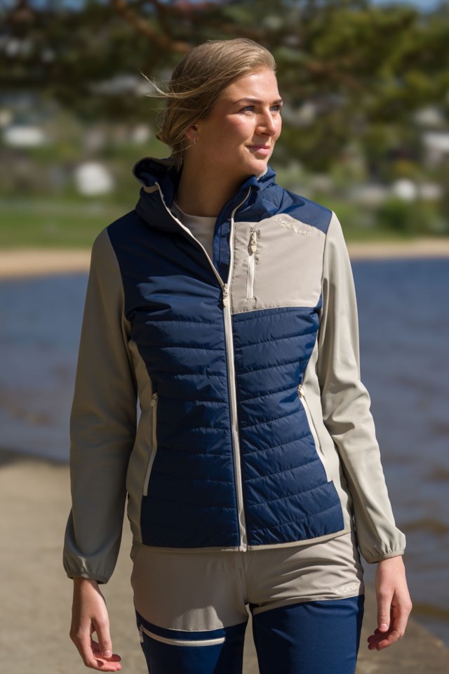 Brenibba hybrid softshelljakke Vintage Khaki / Dress Blues - 1