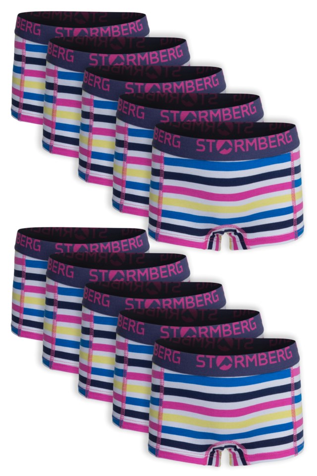 Bakkasund boxer 10-pack jente 1-7 White|Pink Barn - 1