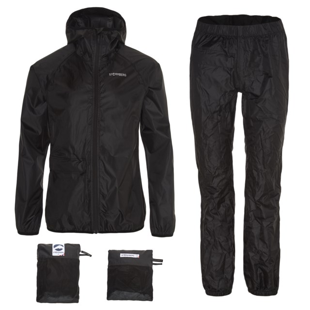 Dálki lettvekts regntøysett Black Unisex - 1