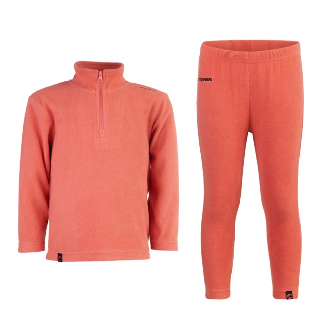 Fløyen fleecesett barn 1-7 Faded Rose - 1
