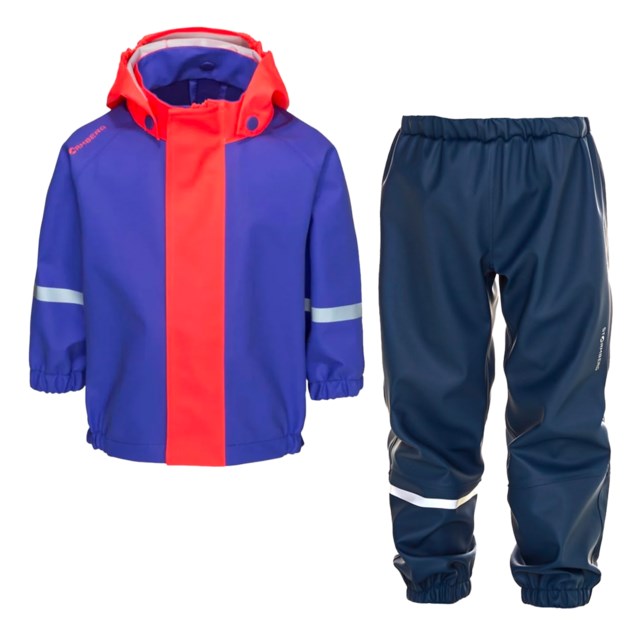 Vestland regnsett, testvinner barn 1-7 Fiery Coral/ Simply Purple - 1