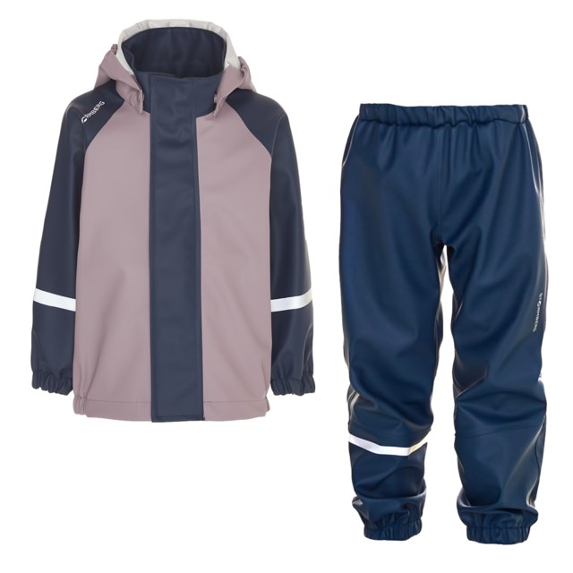 Vestland regnsett, testvinner barn 1-7 Quail/ Dress Blues - 1