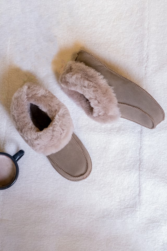 Ulnes hyttetøffel Brown Dame - 1