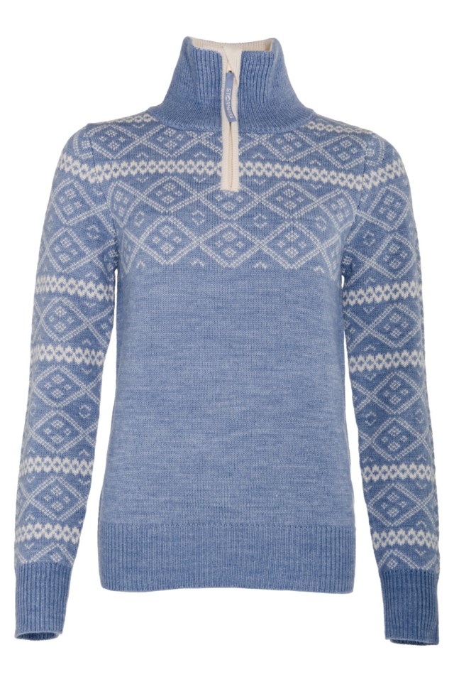 Norddalen Half Zip ullgenser English Manor / Rainy Day - 1