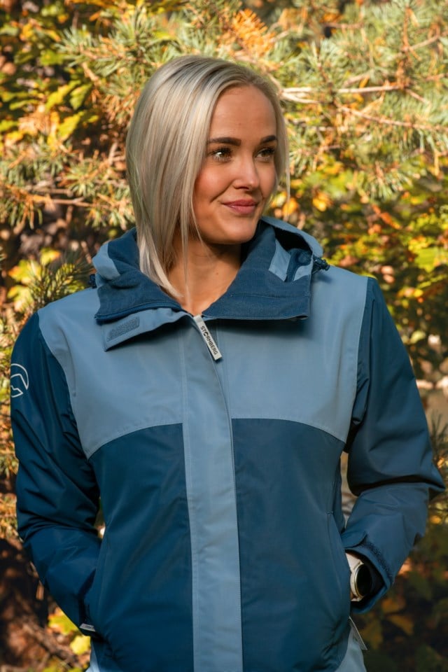 Skredalen resirkulert skalljakke Blue Dame - 1