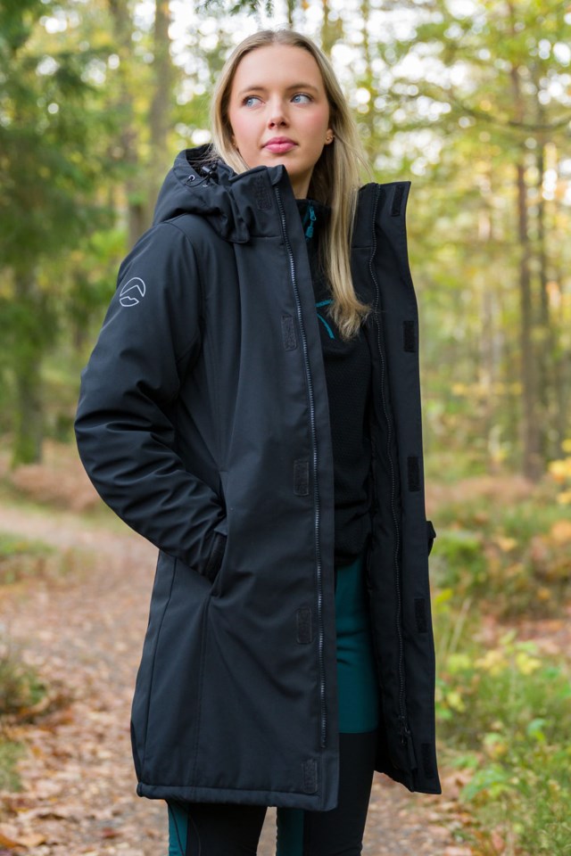 Eidnes vattert softshellparkas Jet Black - 1