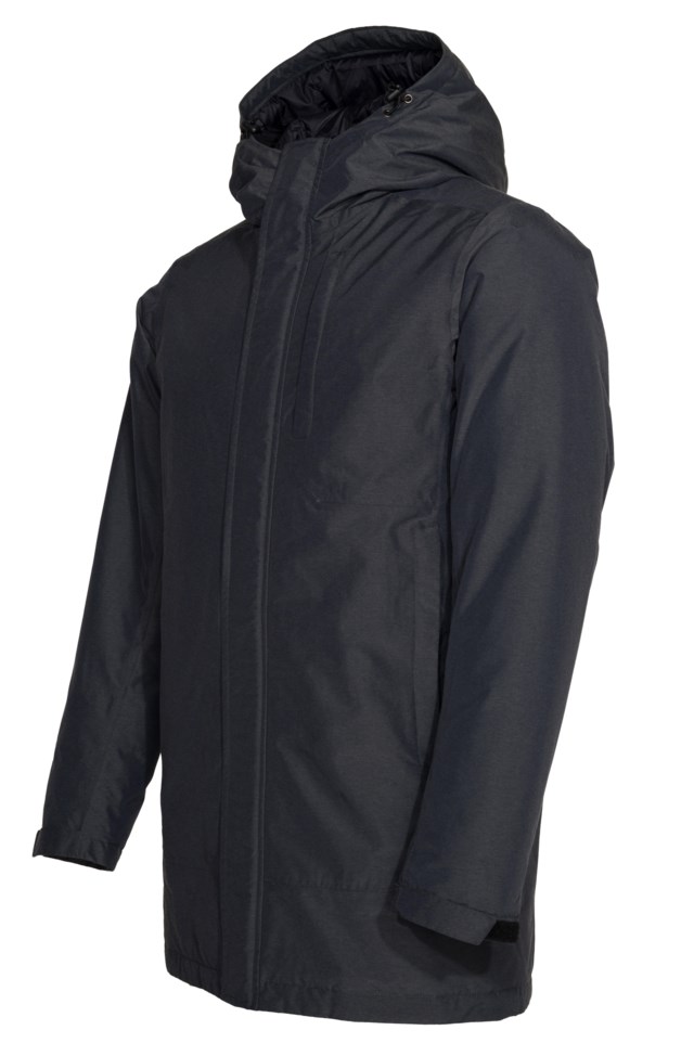 Voss vattert parkas Ebony Melange - 1