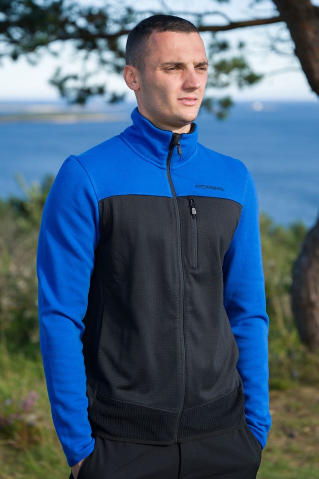 Fjelldal fleecejakke Black|Blue Herre - 1