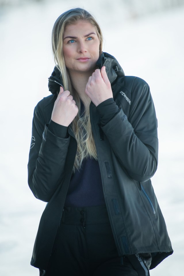 Trollbakken vattert skalljakke Black Dame - 1