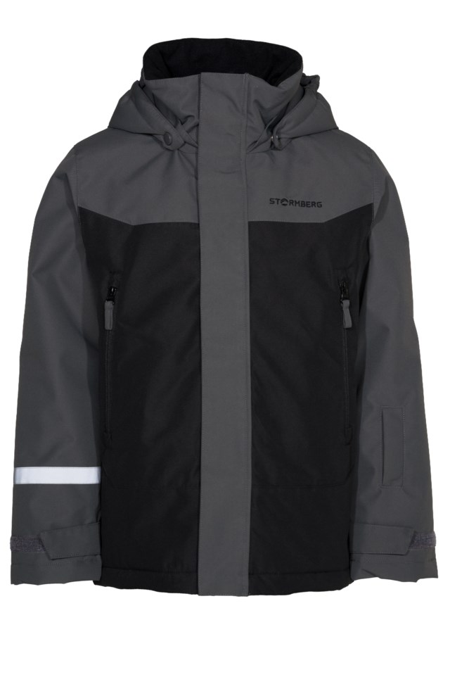 Geilo vattert jakke barn 8-14 Jet Black/ Dark Shadow - 1