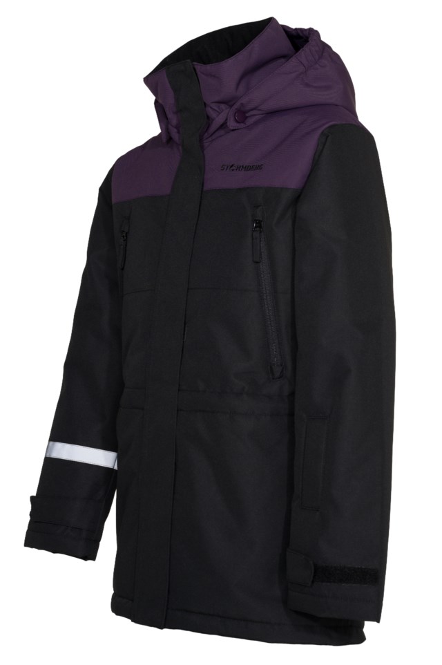 Geilo vattert jakke barn 8-14 Black|Purple Barn - 1
