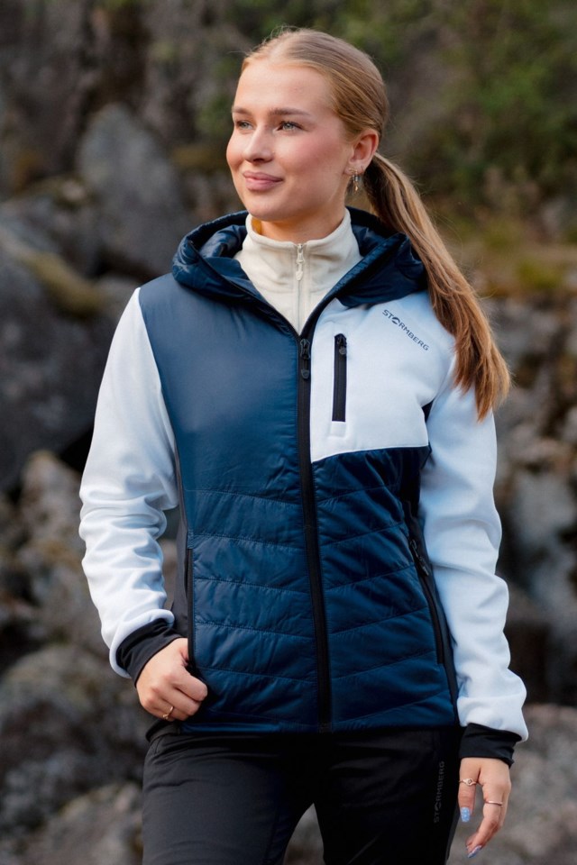 Vettakollen hybridjakke Dress Blues/ Bright White - 1