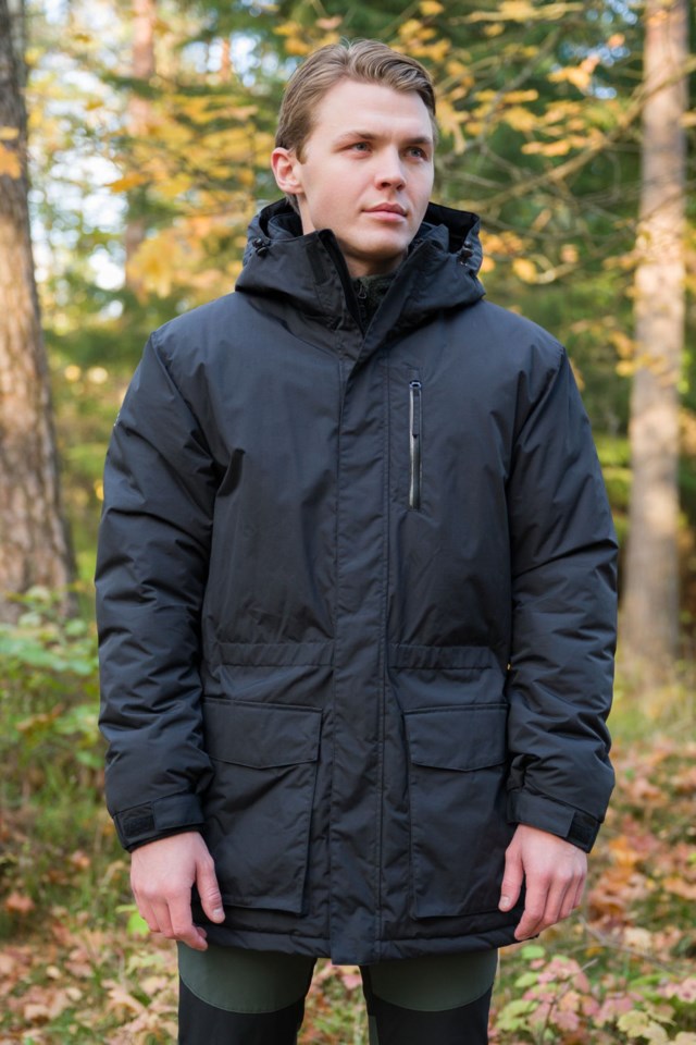Nordlys resirkulert vattert parkas Black Herre - 1