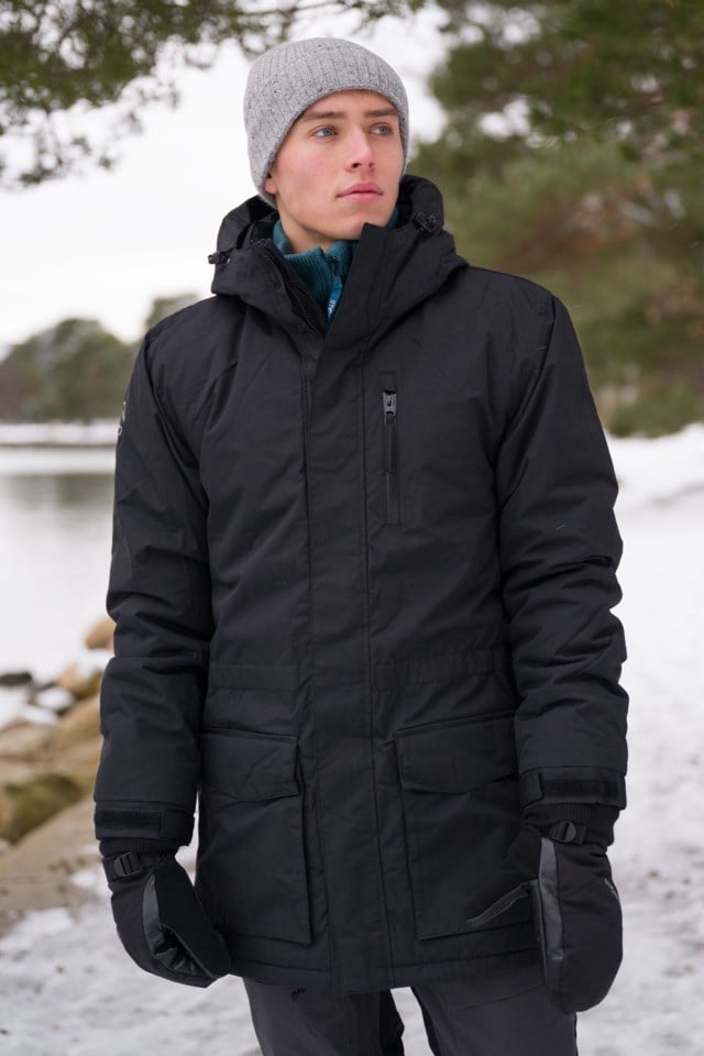 Nordlys resirkulert vattert parkas Black Herre - 1