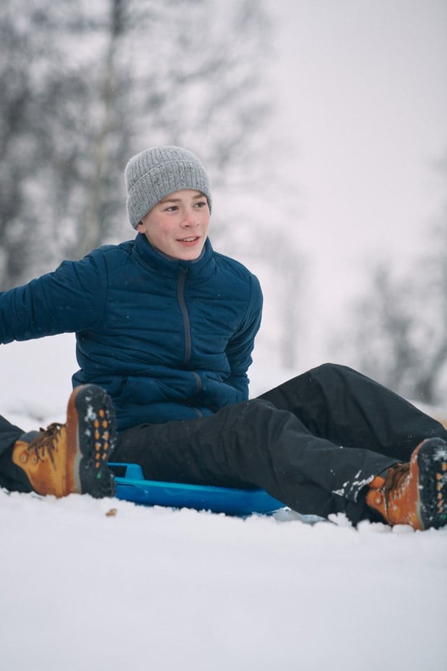 Kvitfjell vattert bukse barn 8-14 Black Barn - 1