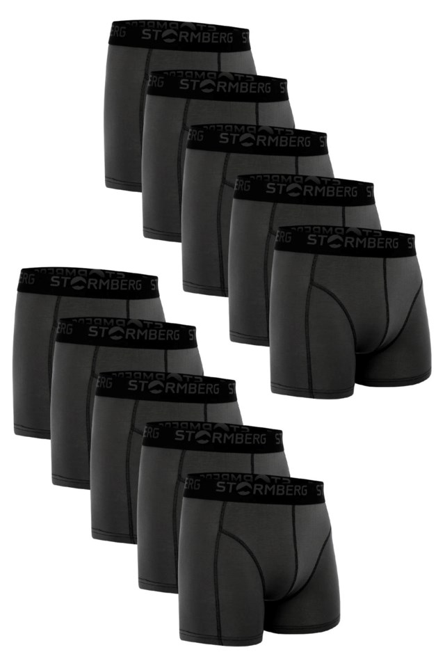 Huk Tencel™ boxer 10-pack Black|Grey Herre - 1