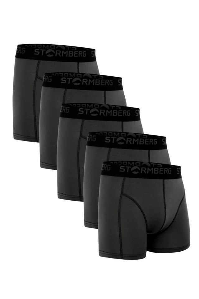 Huk Tencel™ boxer 5-pack Black|Grey Herre - 1