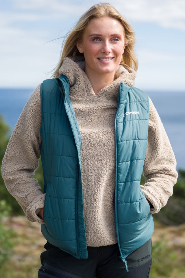 Strimberg vattert vest Elderberry - 1