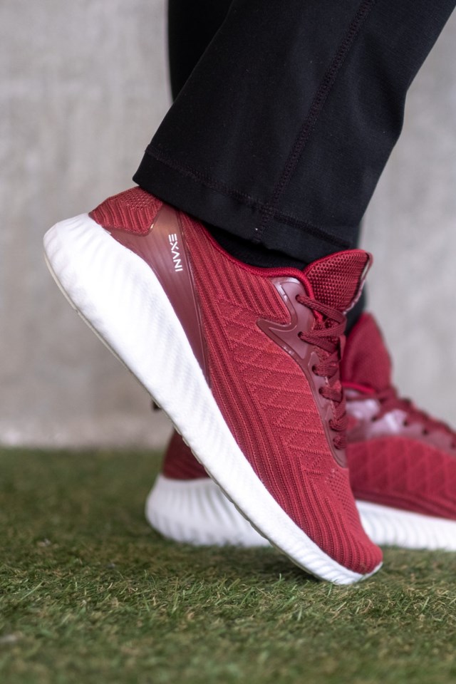 Stavern joggesko dame Dark red - 1