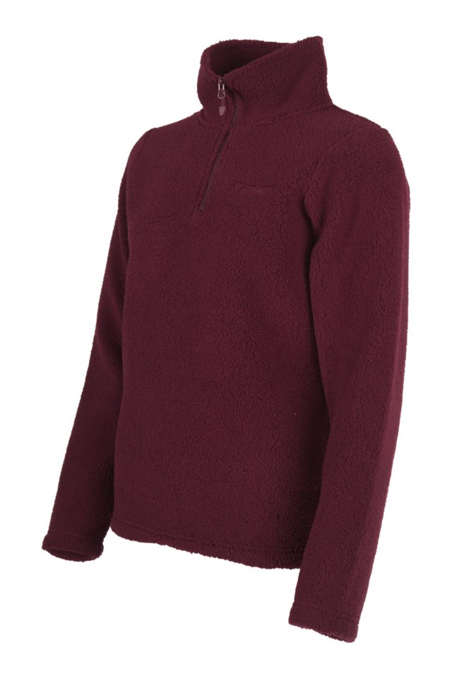 Hamar sherpa Half Zip genser Red Dame - 1