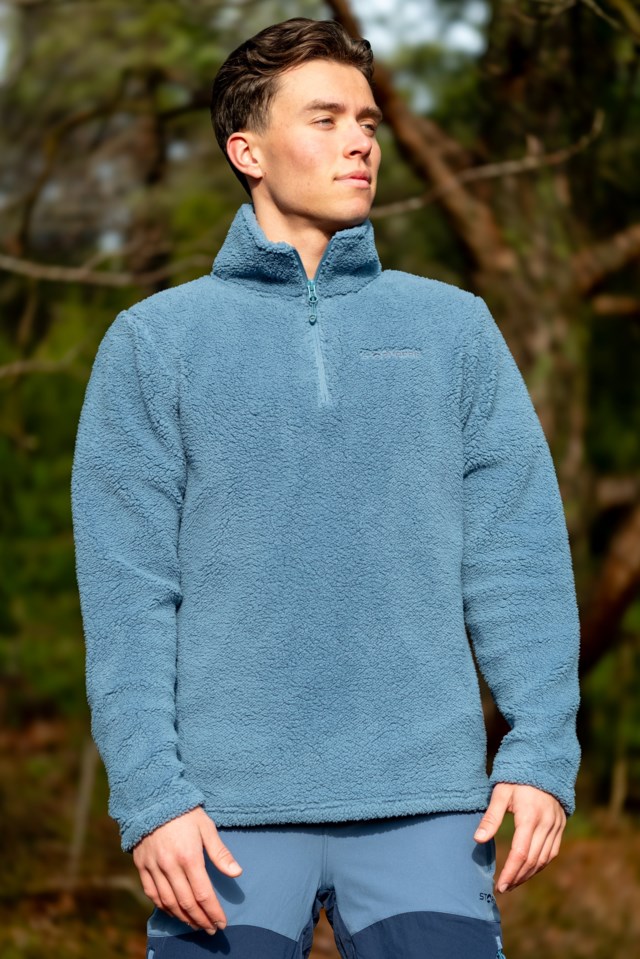 Hamar sherpa Half Zip genser Provincial Blue - 1