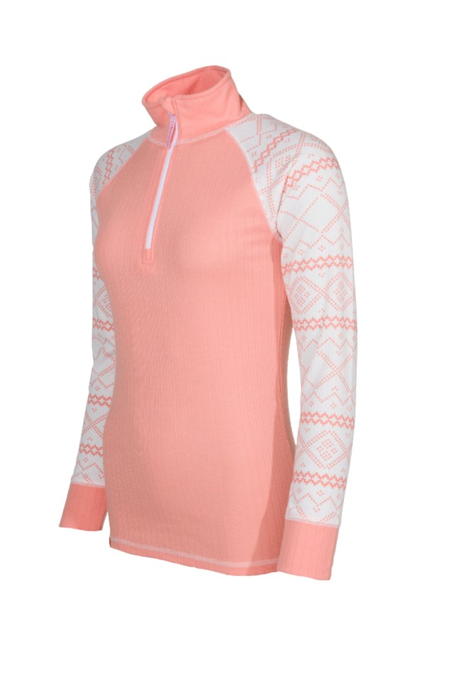 Halsafjell Half Zip trøye Pink Dame - 1