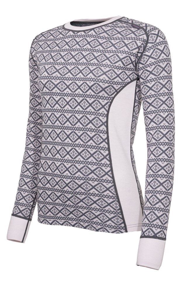 Voss 2-lags ulltrøye Purple Dame - 1