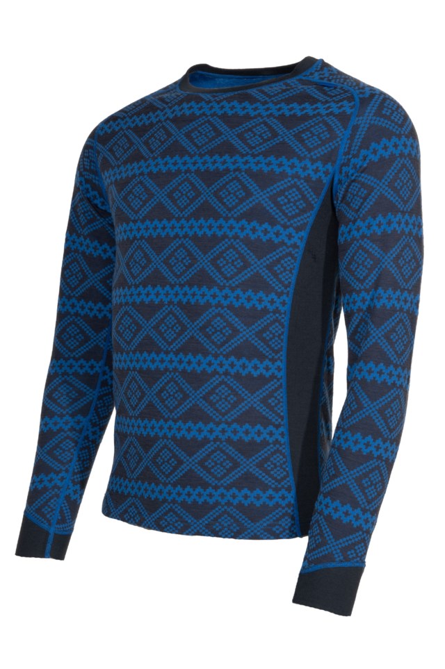 Voss 2-lags ulltrøye Grey|Blue Herre - 1