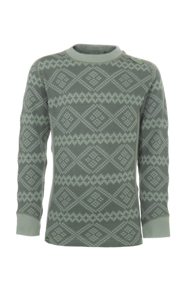 Voss 2-lags ulltrøye barn 1-7 Green Barn - 1