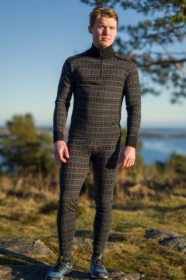 Rauland 2-lags Islender ullongs Black Herre - 1