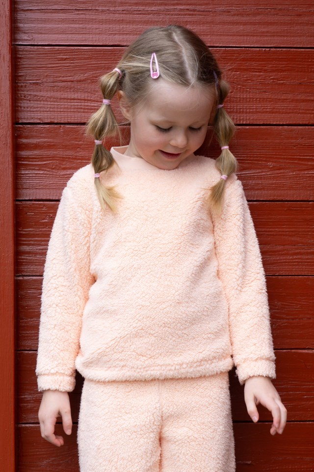 Lillemarka sherpagenser barn 1-7 Peach Parfait - 1