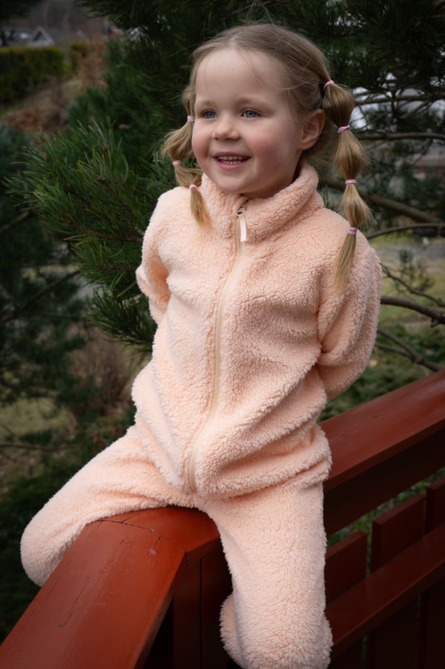 Lillemarka sherpa heldress barn 1-7 Peach Parfait - 1