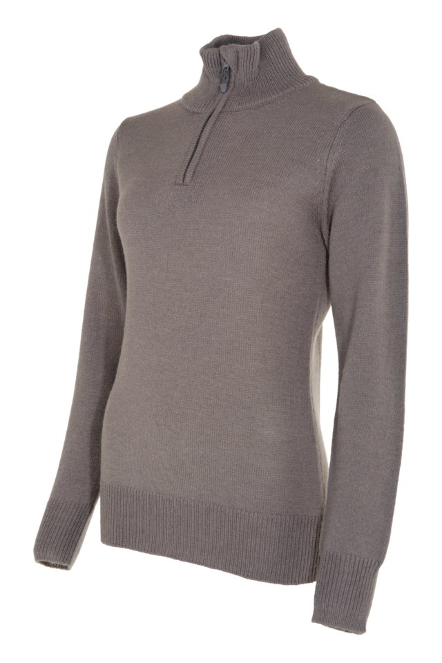 Marka Half Zip strikkegenser Steel Grey - 1