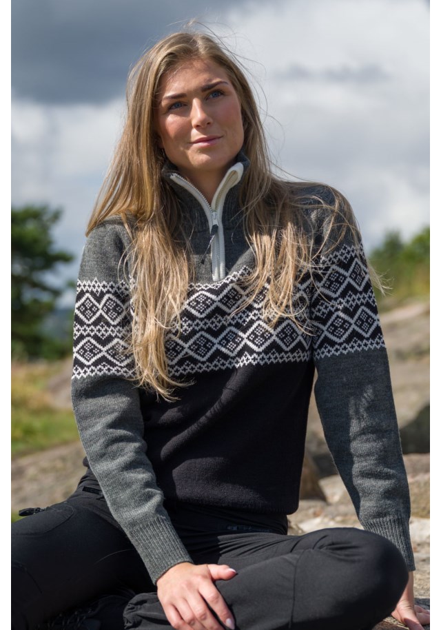 stormberg Hardanger Half Zip ullgenser dame stormberg Hardanger Half Zip ullgenser dame