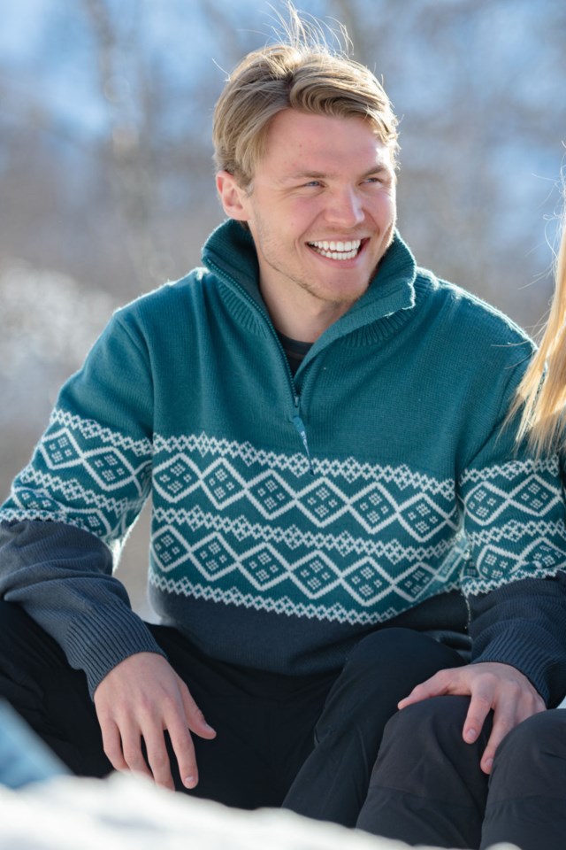 Hardanger Half Zip ullgenser Balsam / Ebony - 1