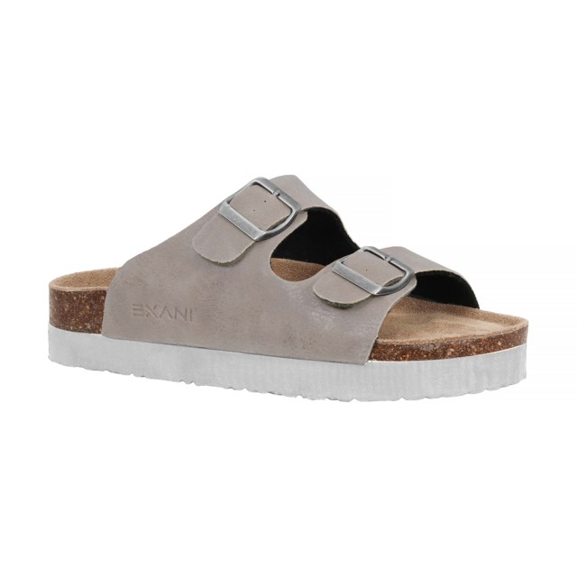Sande lærsandal Beige Dame - 1